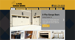 Desktop Screenshot of aplusgaragedoorsav.com